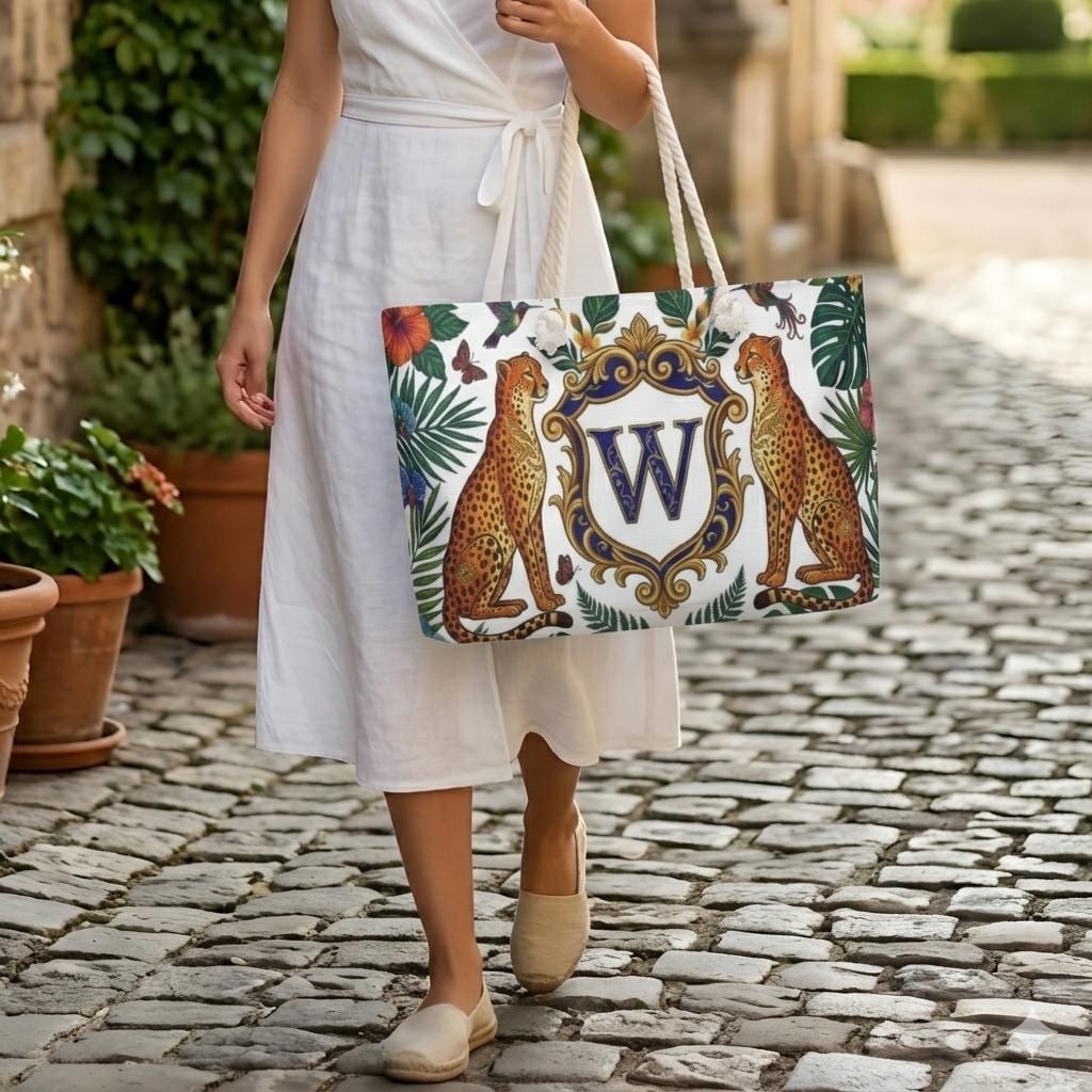 Personalized Mahjong Tote Bag, Leopard Monogram Mahjong Storage Bag ,Large Mahjong Tile Tote Zipper Pouch Accessory Bags