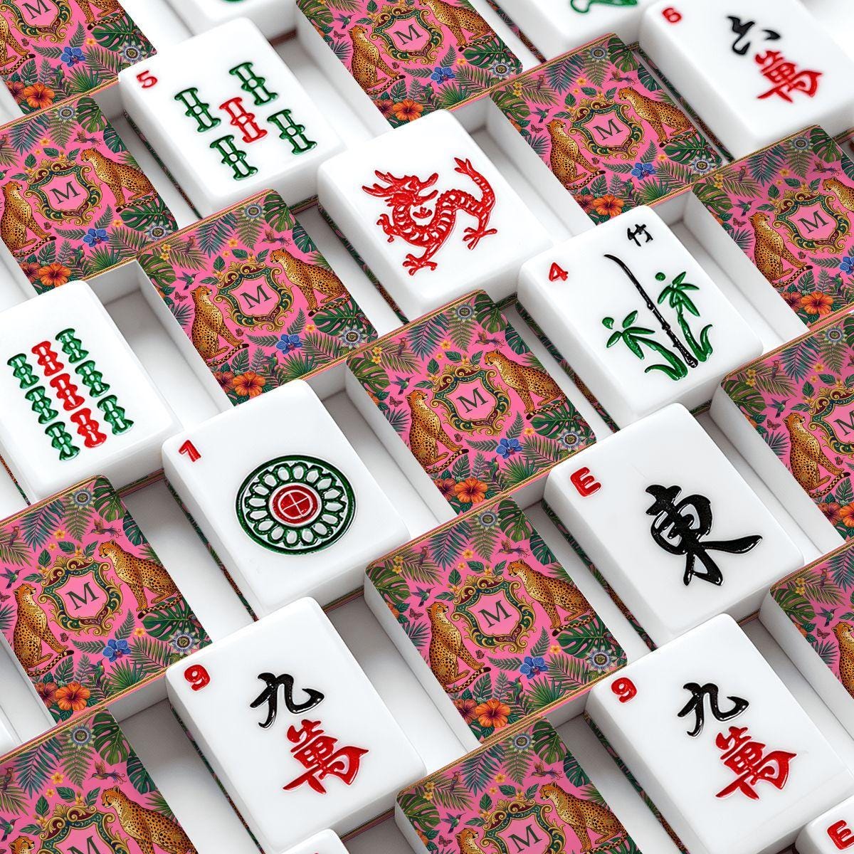 Personalized Mahjong Tiles Set, 166 Piece Custom Letter Printed Tiles, Unique Mahjong Gift for Her, Game Night Gift, Mahjong Lover Gift