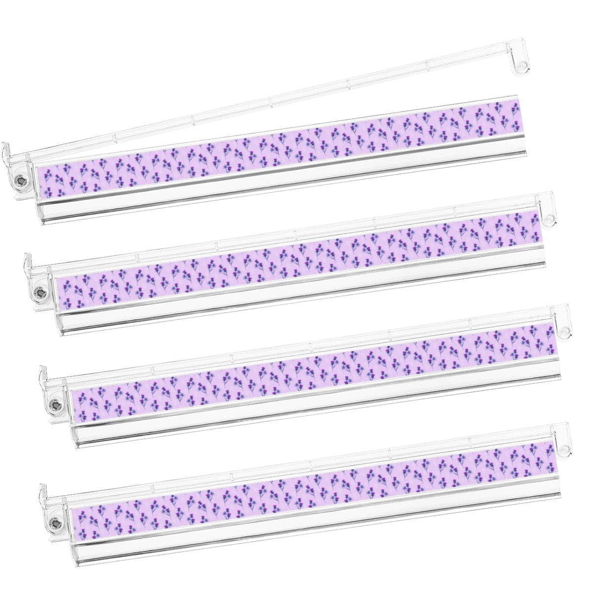 4 Artistic Mahjong Tile Pusher Racks, Purple Floral Mahjong Rack Set, Acrylic American Mahjong Pushers for Game Night Gifts